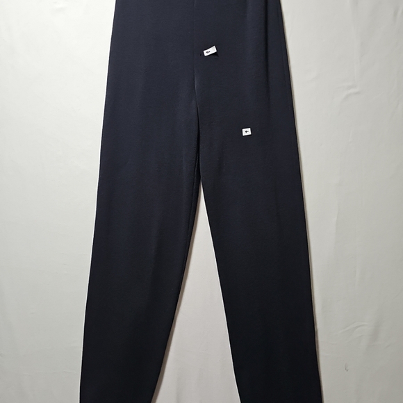 Max Mara Trousers Women Black Medium  100% Wool High Rise Made in Italy - Picture 13 of 13